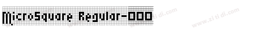 MicroSquare Regular字体转换